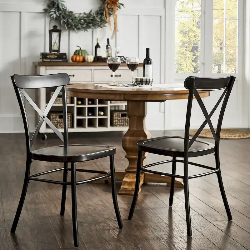 Pompey Metal Dining Chairs (Set of 2) by iNSPIRE Q Classic