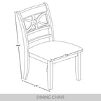 CraftPorch Mid-Century Modern Wooden Dining Chairs (Set of 2) - N/A