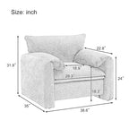 Modern Style Oversized Accent Chair for Living Room,Bedroom
