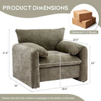 Modern Style Oversized Accent Chair for Living Room,Bedroom