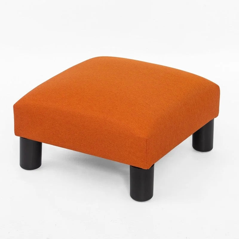 Adeco Ottoman Upholstered Fabric Footrest Pet Steps Dog Stair Stool