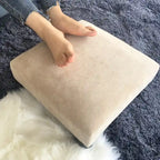 Adeco Ottoman Upholstered Fabric Footrest Pet Steps Dog Stair Stool