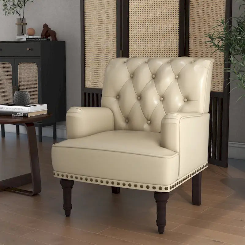 PU Accent Chair Leather Armchair Lounge Chair for Living Room