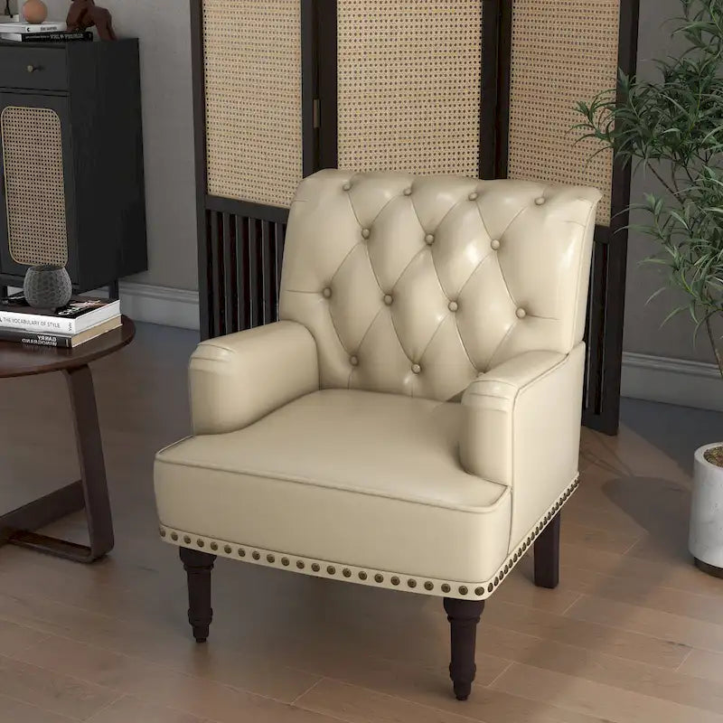 PU Accent Chair Leather Armchair Lounge Chair for Living Room