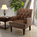 PU Accent Chair Leather Armchair Lounge Chair for Living Room