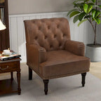 PU Accent Chair Leather Armchair Lounge Chair for Living Room