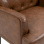 PU Accent Chair Leather Armchair Lounge Chair for Living Room