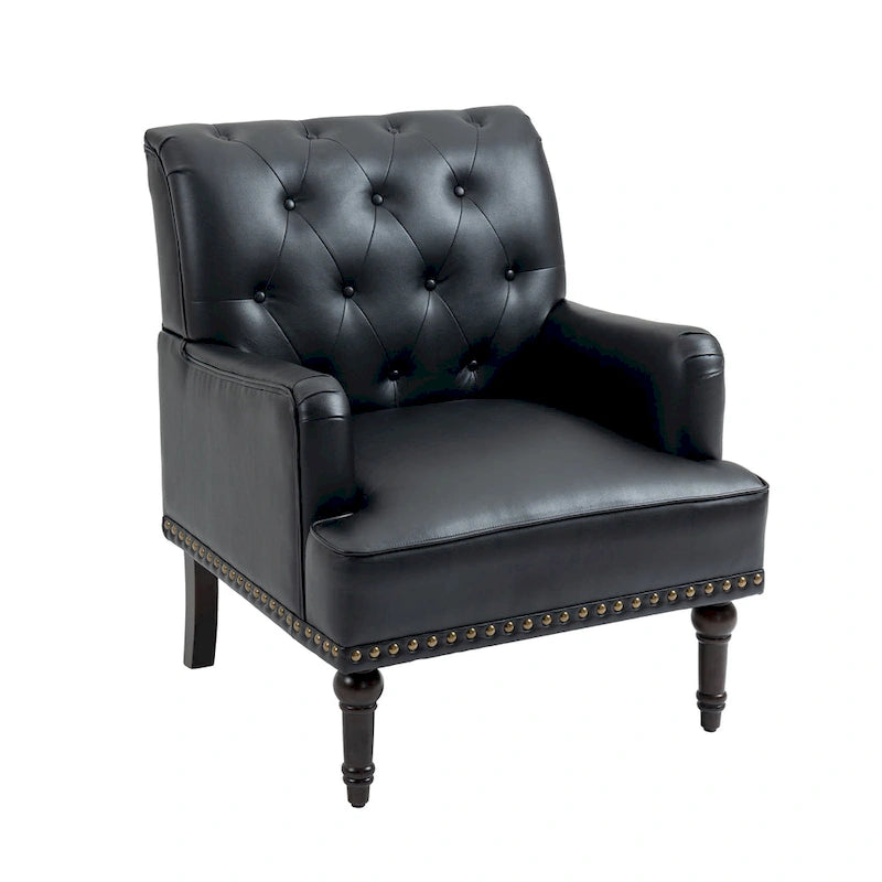 PU Accent Chair Leather Armchair Lounge Chair for Living Room