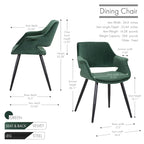 Porthos Home Fulco Velvet Mid-century Dining Chair