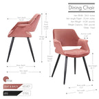 Porthos Home Fulco Velvet Mid-century Dining Chair