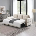 Modern Reversible L-shaped Sleeper Sectional Sofa Bed with Storage Chaise