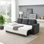Modern Reversible L-shaped Sleeper Sectional Sofa Bed with Storage Chaise