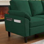 Jarenie 79.72 L Shaped Sofa with Storage Ottoman for Living Room
