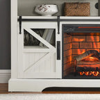 60 in. Electric Fireplace TV Stand Entertainment Center w/Door Sensor