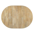 Farmhouse Round Extendable Dining Table with 16 Leaf Wood