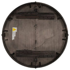 Farmhouse Round Extendable Dining Table with 16 Leaf Wood