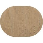 Farmhouse Round Extendable Dining Table with 16 Leaf Wood