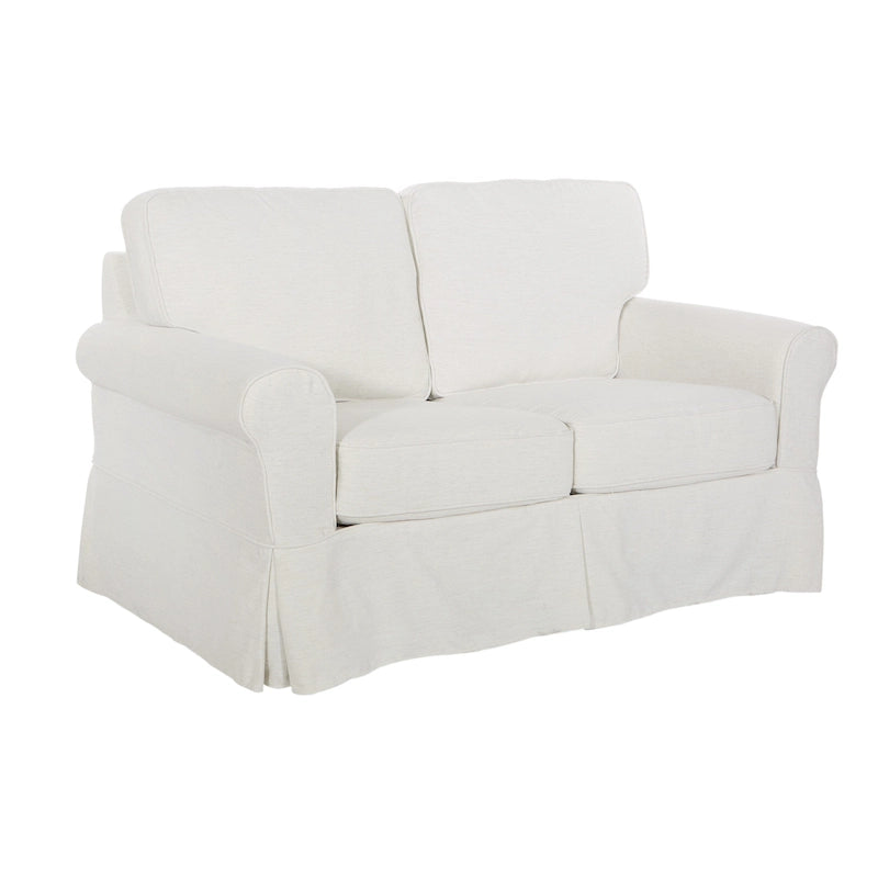 Porch & Den Zuni Mid-century Slipcover Loveseat