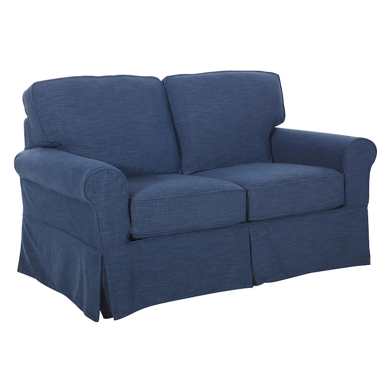 Porch & Den Zuni Mid-century Slipcover Loveseat