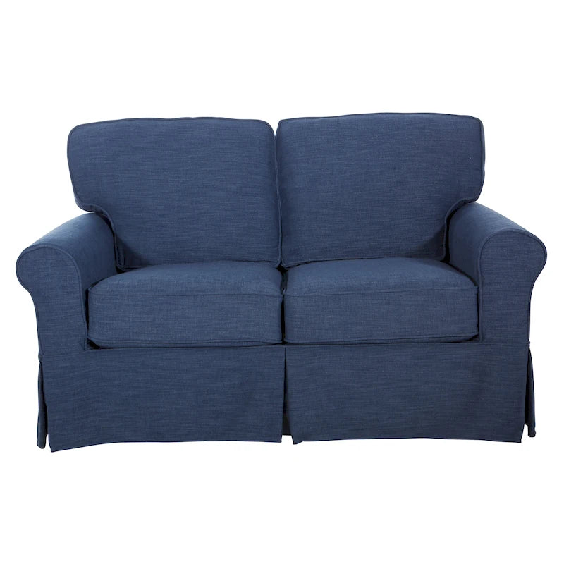 Porch & Den Zuni Mid-century Slipcover Loveseat