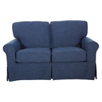 Porch & Den Zuni Mid-century Slipcover Loveseat