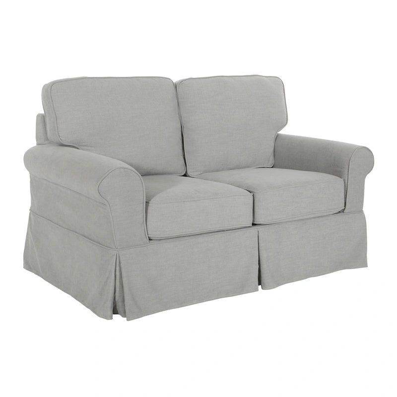 Porch & Den Zuni Mid-century Slipcover Loveseat