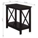 Convenience Concepts Oxford Chairside End Table with Shelf