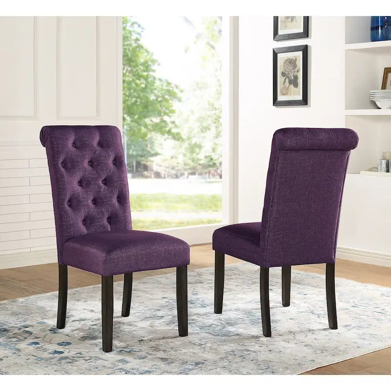Roundhill Furniture Nylander 5-piece Dining Set, Cross-Buck Dining Table with 4 Stylish Chairs