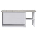 CraftPorch Multifunctional Flip-Drawer Storage Shoes Bench