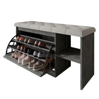 CraftPorch Multifunctional Flip-Drawer Storage Shoes Bench