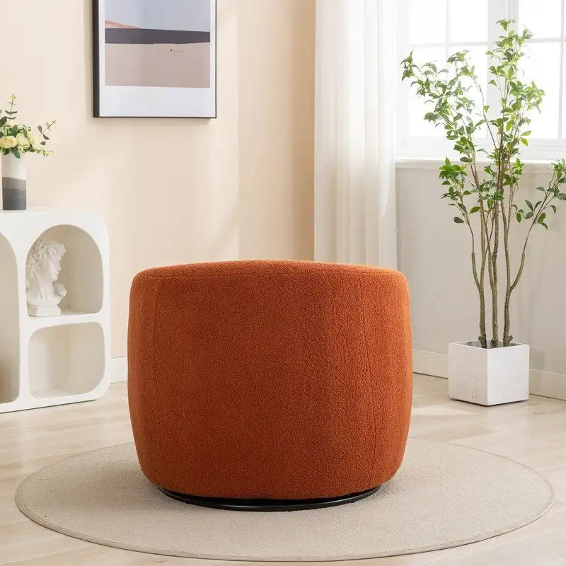 SEYNAR Modern Glam Upholstered 360 Degree Swivel Accent Armchair Set of 2