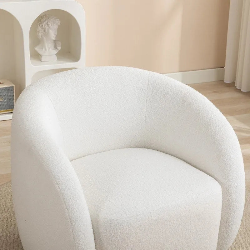SEYNAR Modern Glam Upholstered 360 Degree Swivel Accent Armchair Set of 2
