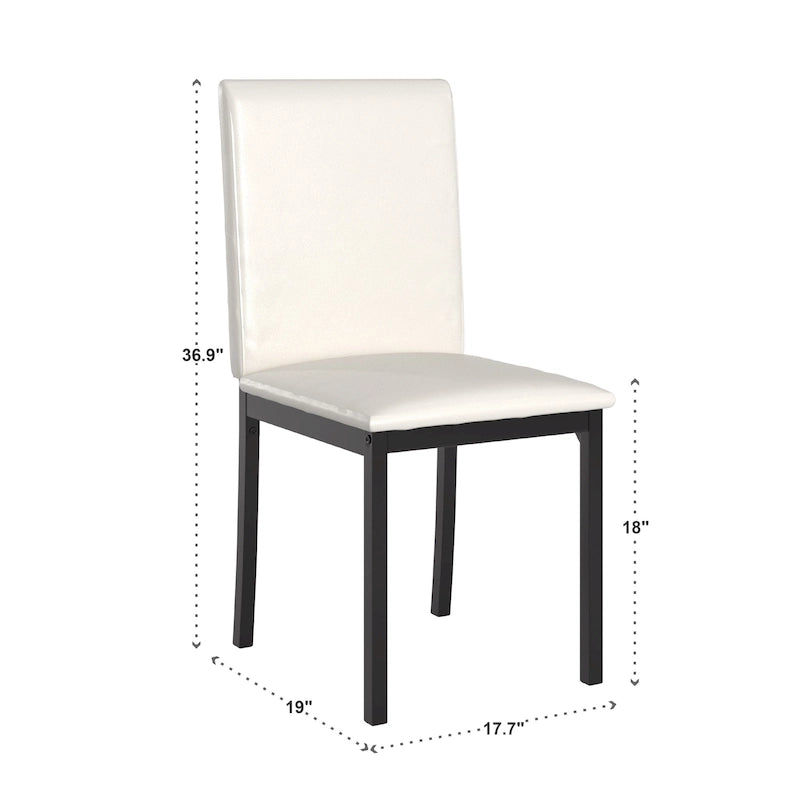 Darcy Espresso Metal Upholstered Dining Chair (Set of 2) by iNSPIRE Q Bold