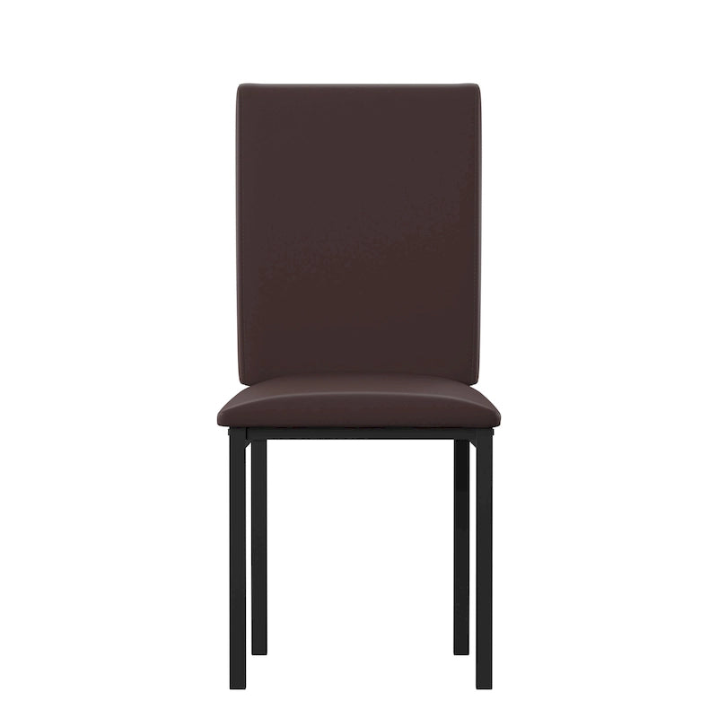 Darcy Espresso Metal Upholstered Dining Chair (Set of 2) by iNSPIRE Q Bold
