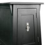 Leick Home Traditional Solid Wood Mission Cabinet End Table
