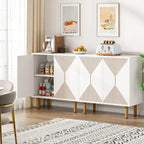 58 Inches Sideboard Buffet Cabinet with Doors Freestanding Storage Cabinet