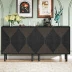 58 Inches Sideboard Buffet Cabinet with Doors Freestanding Storage Cabinet