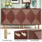 58 Inches Sideboard Buffet Cabinet with Doors Freestanding Storage Cabinet