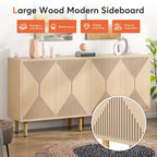 58 Inches Sideboard Buffet Cabinet with Doors Freestanding Storage Cabinet