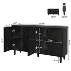 Modern Buffet Cabinet Sideboard with Storage - N/A
