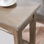 Leick Home Laurent Narrow End Table with Shelf