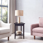 Leick Home Laurent Narrow End Table with Shelf