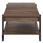 Hyssop Farmhouse 47-inch Steel 1-Shelf Coffee Table by Furniture of America