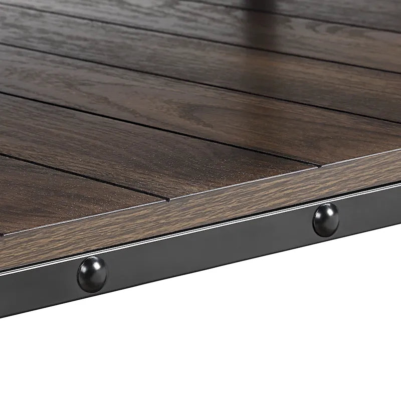 Hyssop Farmhouse 47-inch Steel 1-Shelf Coffee Table by Furniture of America