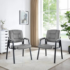 Premium Leather Executive Office Chairs with Padded Armrest