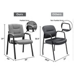Premium Leather Executive Office Chairs with Padded Armrest