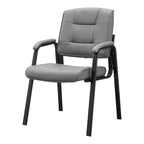 Premium Leather Executive Office Chairs with Padded Armrest