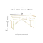 Brown Home Office Desk