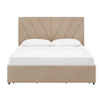 Arlert V-Channel Headboard Storage Platform Bed by iNSPIRE Q Modern