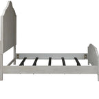 Farmhouse Reimagined Antique White with Chestnut King Poster Bed